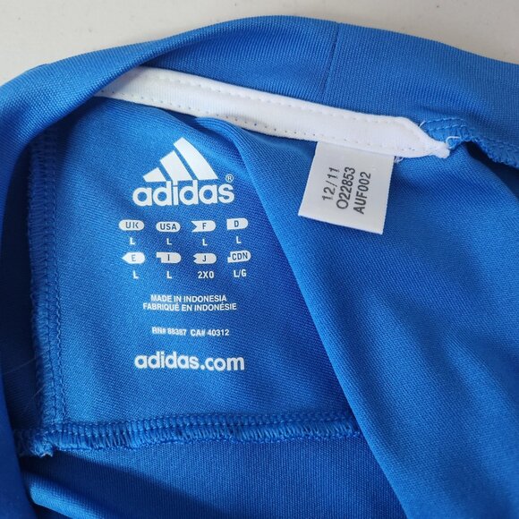 Adidas Men's Blue Active 360 Athletic Shirt Size Large Performance Short Sleeve - Picture 4 of 5